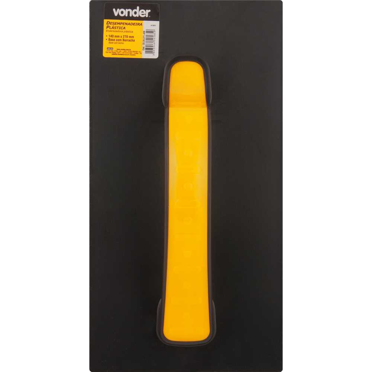 Desempenadeira Plástica com Borracha 14x27 Vonder - 3