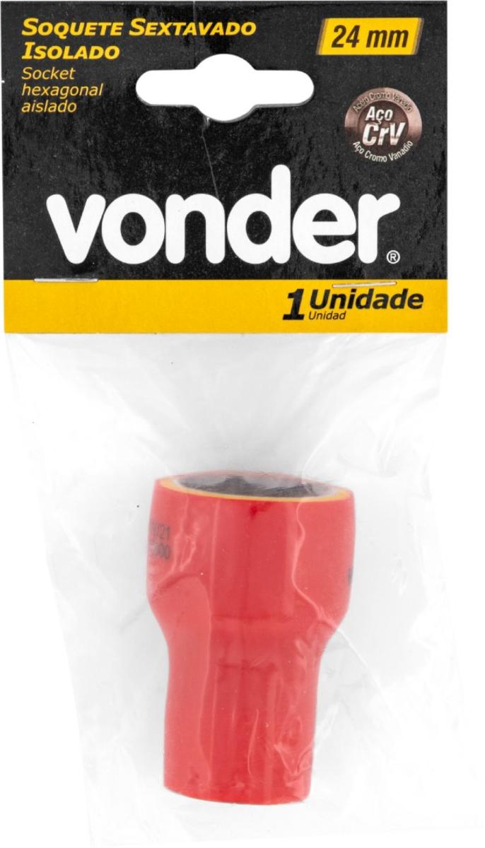 Soquete Isolado Sextavado Encaixe 1/2'' 24mm IEC60900 Vonder - 5