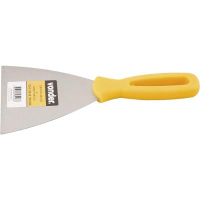 Espátula Betumadeira Aço Carbono 4  10cm Cabo Plástico - Von