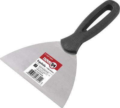 Espátula Betumadeira Aço Carbono 5  12,7cm Cabo Plástico - N
