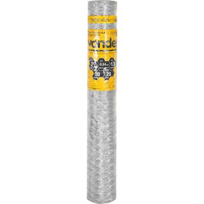 Tela Metálica Galinheiro Hex Malha 2'' BWG23 1,5m 50m Vonder
