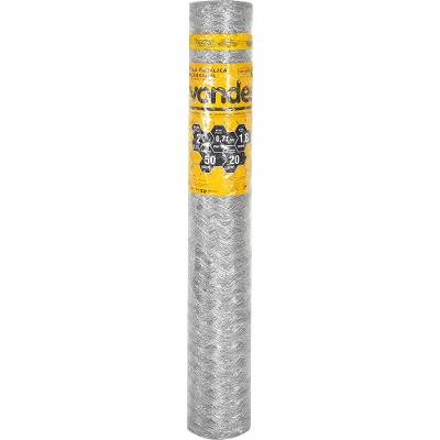 Tela Metálica Galinheiro Hex Malha 2'' BWG22 1,8m 50m Vonder