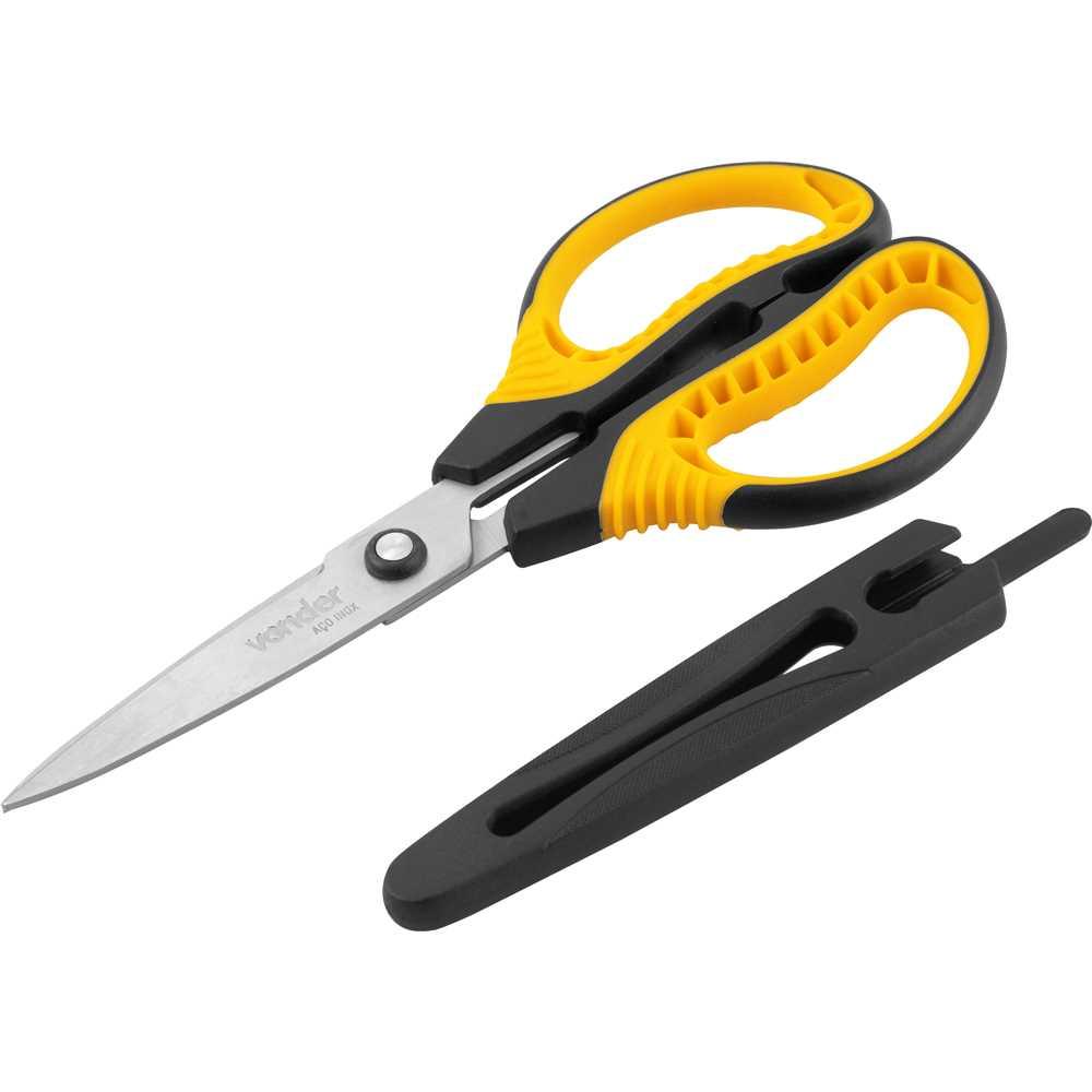 Tesoura uso geral reta cabo plástico TR019 Vonder - 4