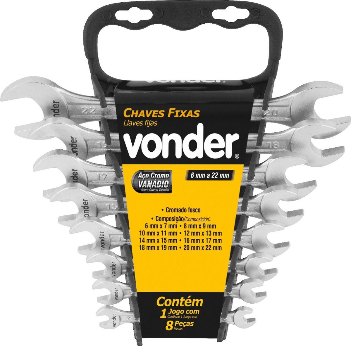 Jogo Chave Fixa 06A22mm Crv Vonder - 1