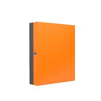 Porta Chaves com 48 Chaveiros Cinza e Laranja Presto - 5