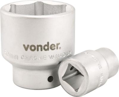 Soquete sextavado enc 3/4" 26mm curto vanád. Vonder