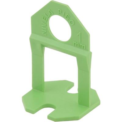 Nivelador Piso Verde 1,00mm com 100 peças Vonder