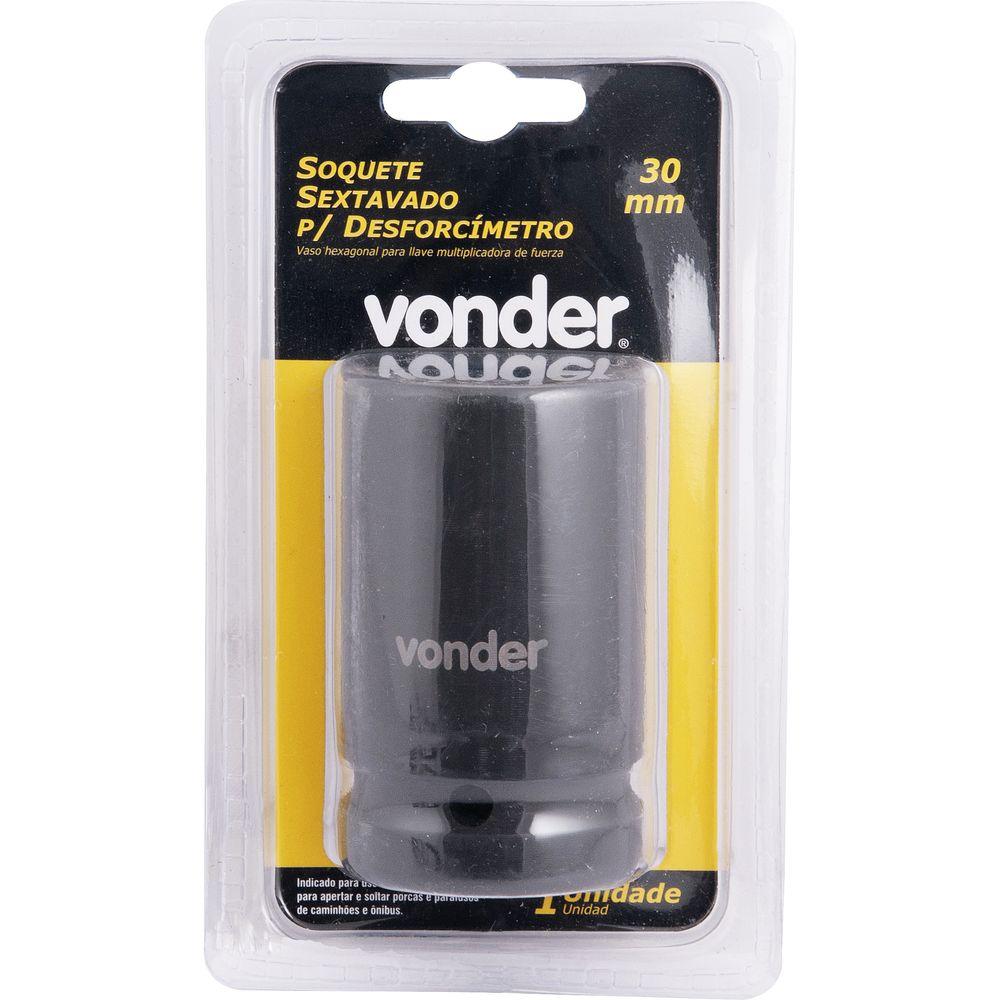 Soquete sextavado impacto encaixe 1" 30mm fosfatizado Vonder - 2