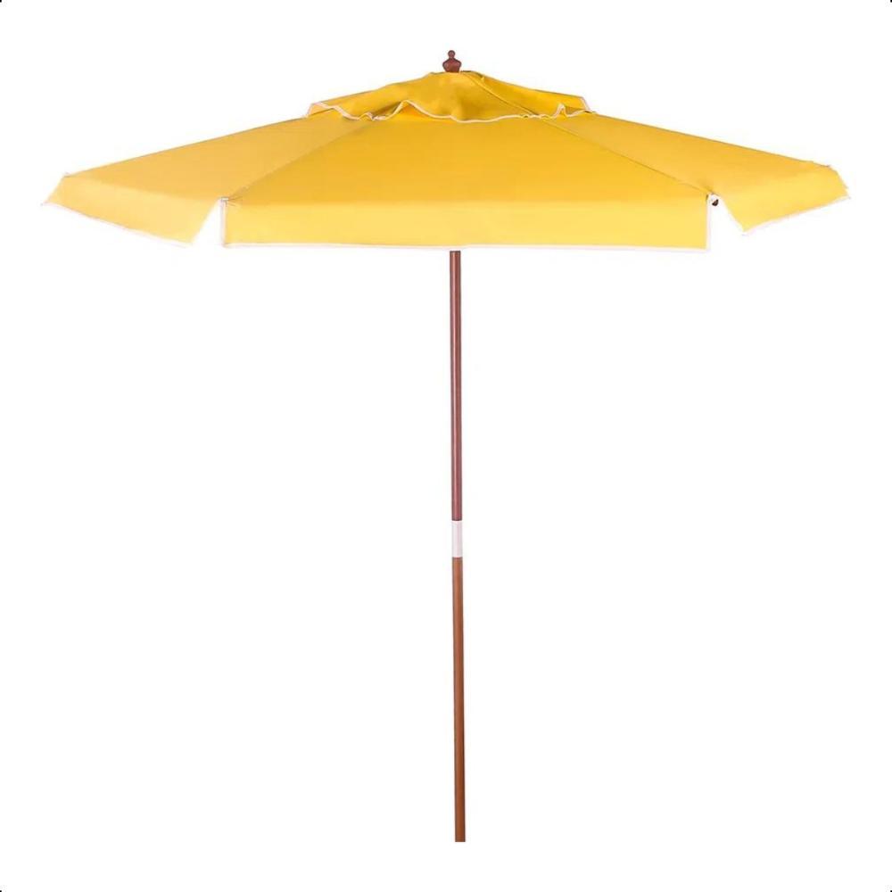 Ombrellone Madeira Cobertura PVC 2,00m Amarelo Bel Lazer - 3