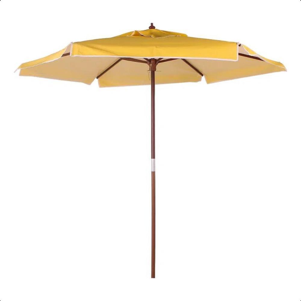 Ombrellone Madeira Cobertura PVC 2,00m Amarelo Bel Lazer - 4