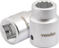Soquete estriado enc 3/4" 27mm curto vanád. Vonder - 1