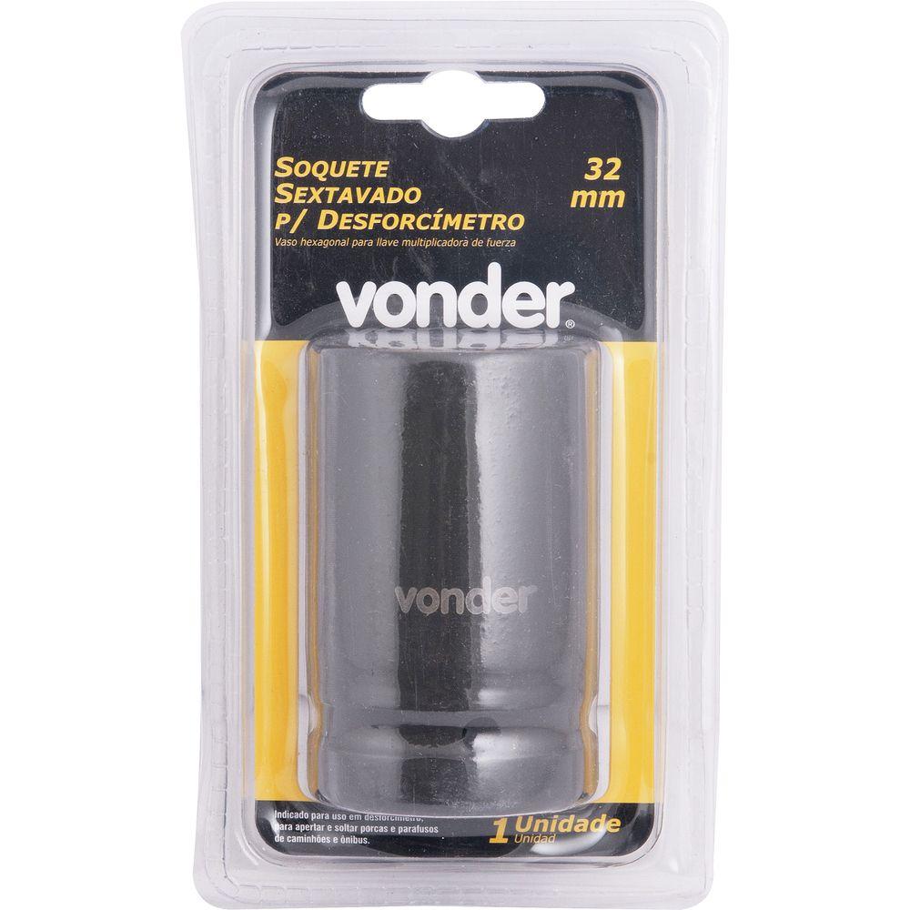 Soquete sextavado impacto encaixe 1" 32mm fosfatizado Vonder - 2