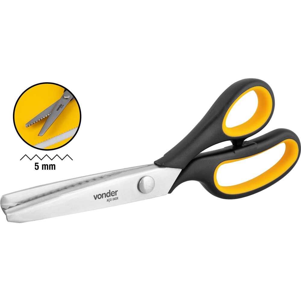 Tesoura de picotar com cabo plástico emborrachado Vonder - 1