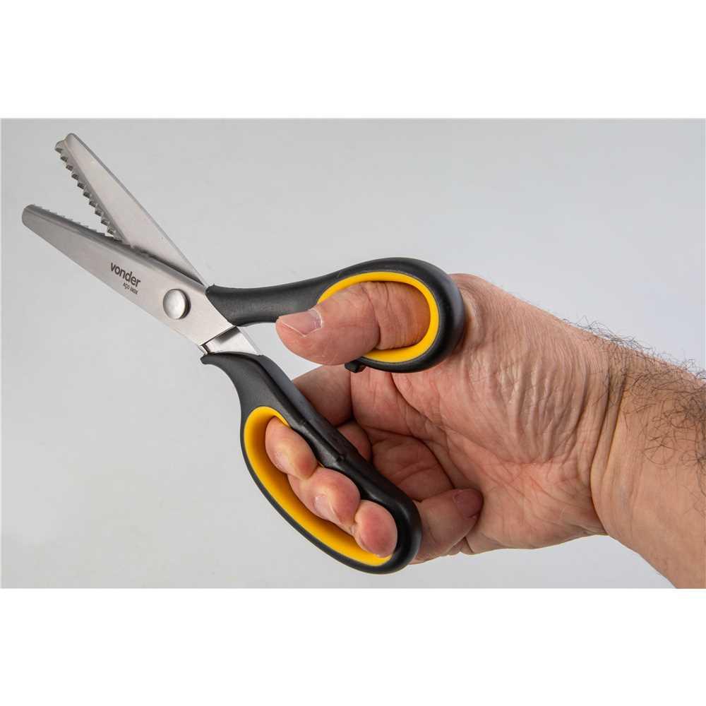 Tesoura de picotar com cabo plástico emborrachado Vonder - 7