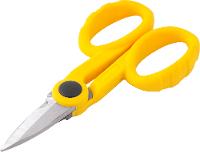 Tesoura para cabista 5.1/2" aço inox cabo plástico Vonder - 3