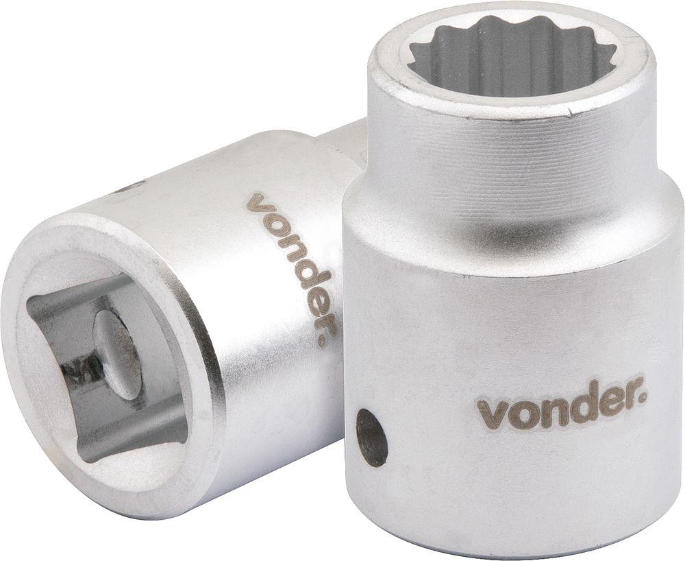 Soquete estriado enc 3/4" 46mm curto vanád. Vonder - 1