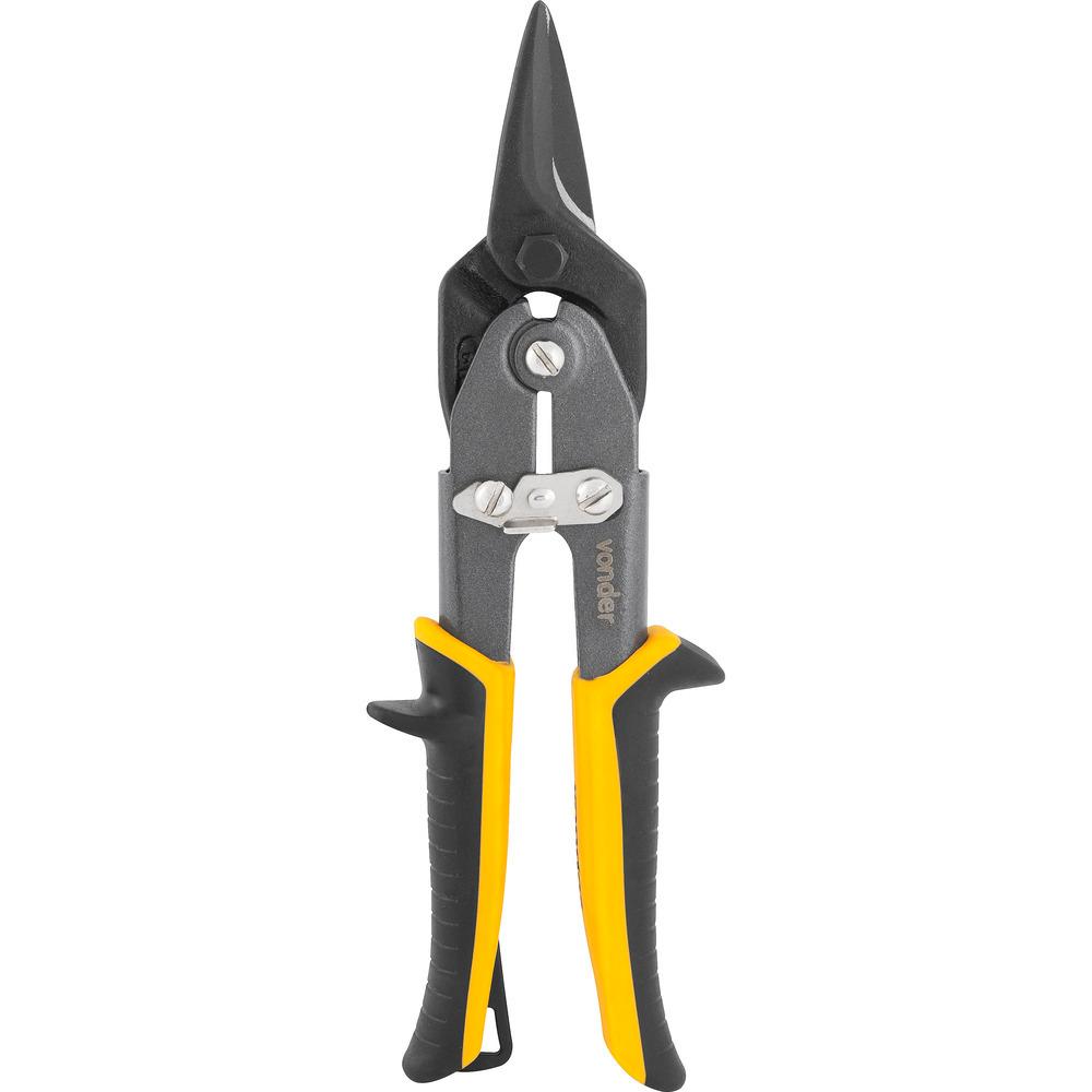 Tesoura Para Chapas Aviação 10  Reta Cromo Vanádio Uso Indus - 4