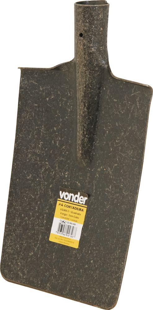 Pá cortadeira quadrada 200x275mm n.3 sem cabo vd400 Vonder - 1