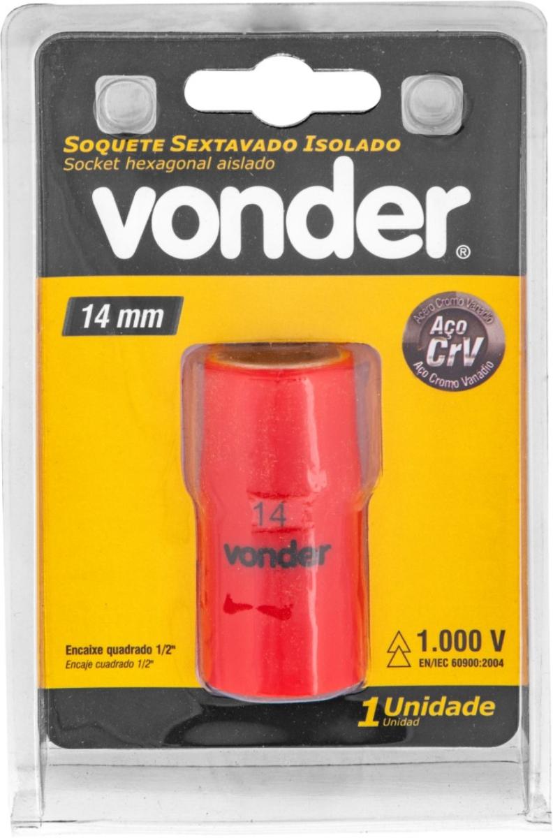 Soquete Isolado Sextavado Encaixe 1/2'' 14mm IEC60900 Vonder - 4