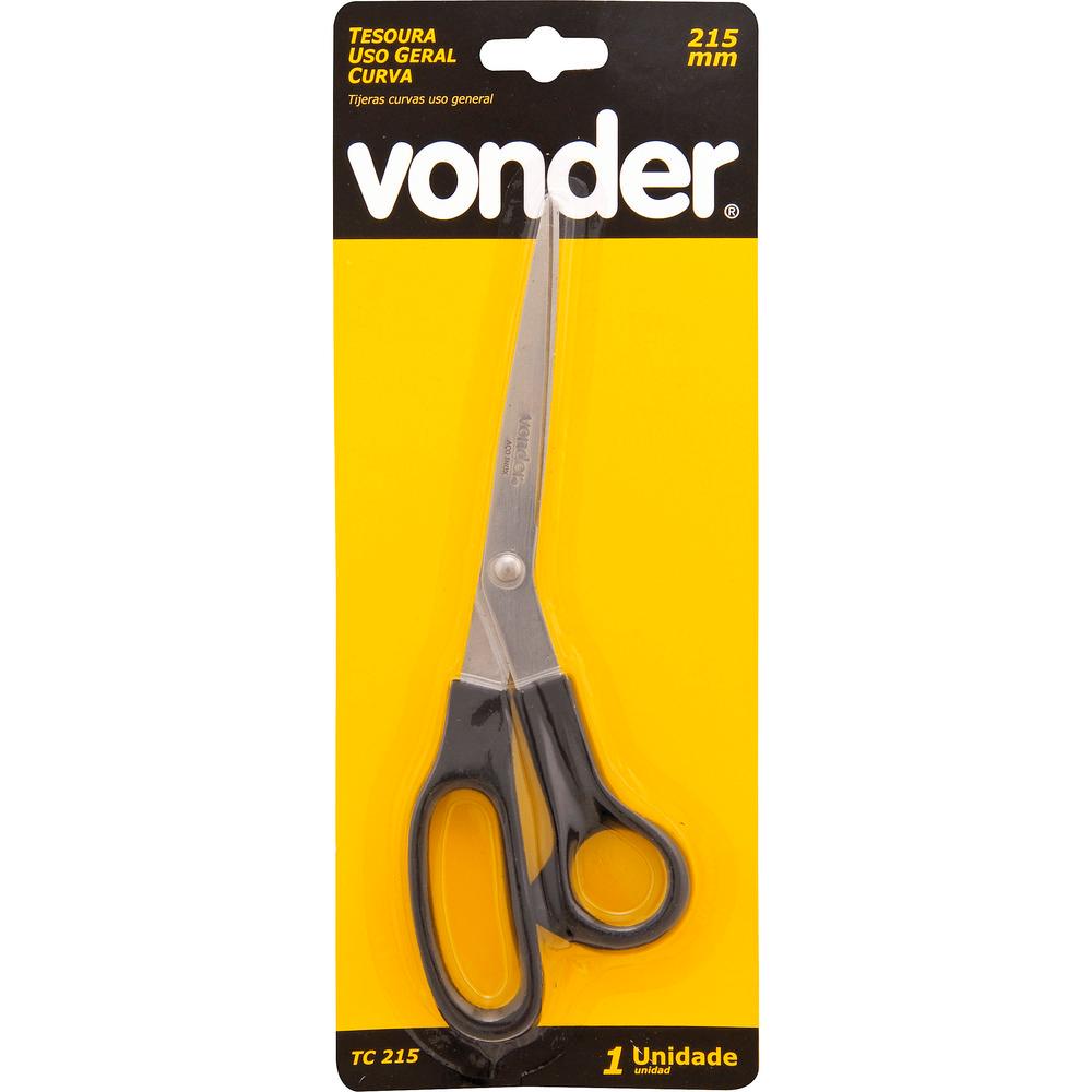 Tesoura uso geral 21,5cm aço inox tc215 Vonder - 2