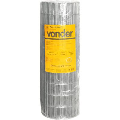 Tela Alambrado 150x50x2,3mm 1,0x25 metros Vonder