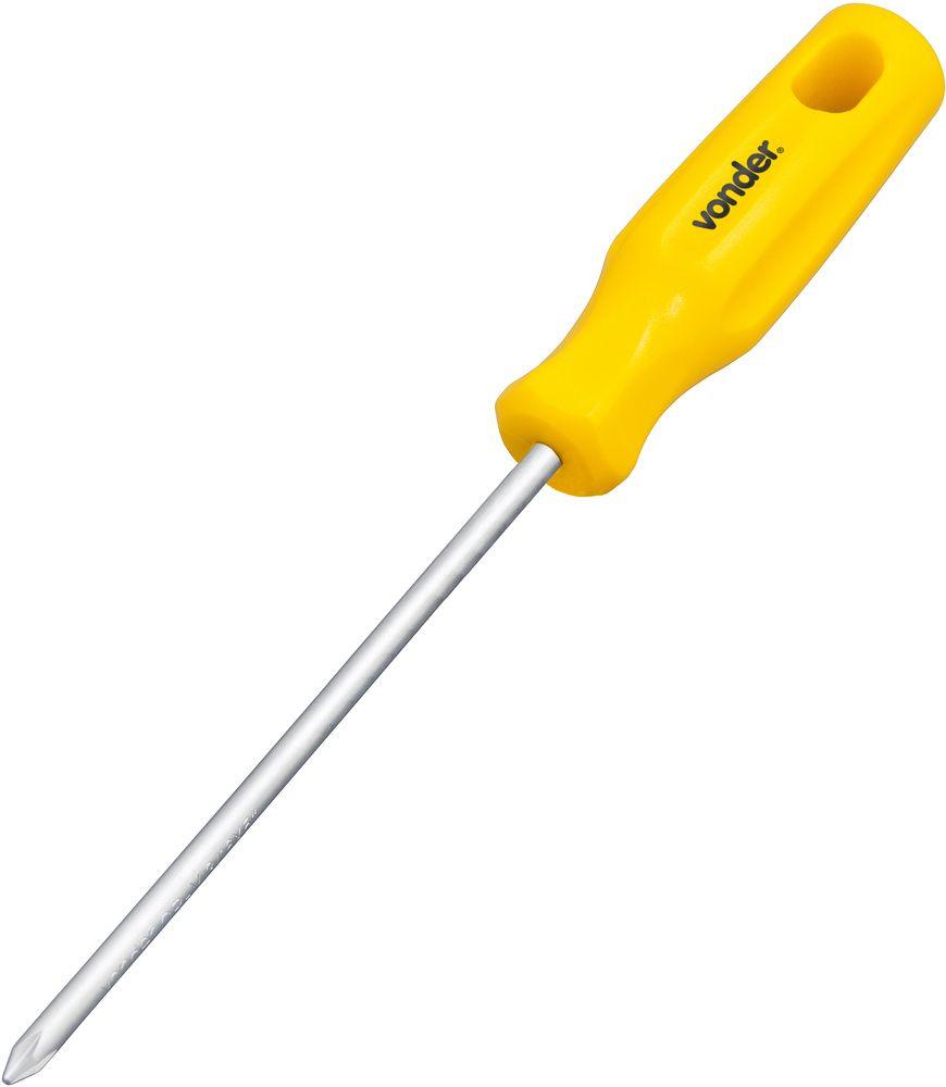 Chave phillips 3/16x5" n.1 cromo vanádio Vonder - 1