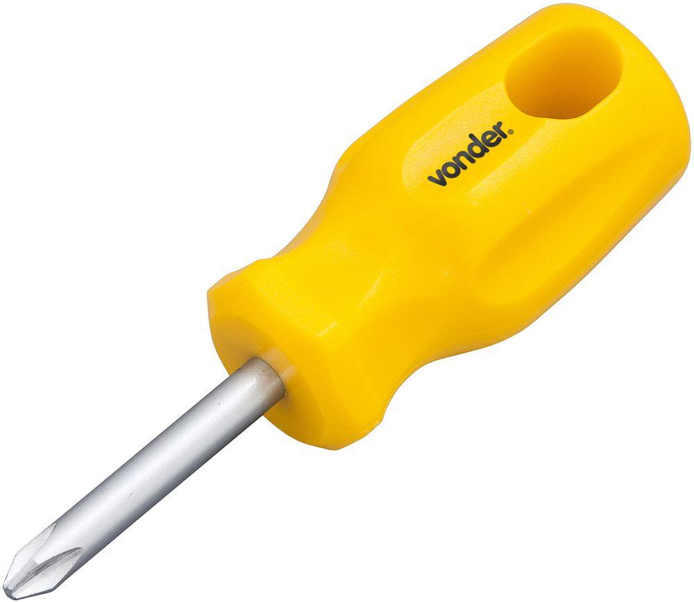 Chave phillips toco 1/4x1.1/2" n.2 cromo vanádio Vonder - 1