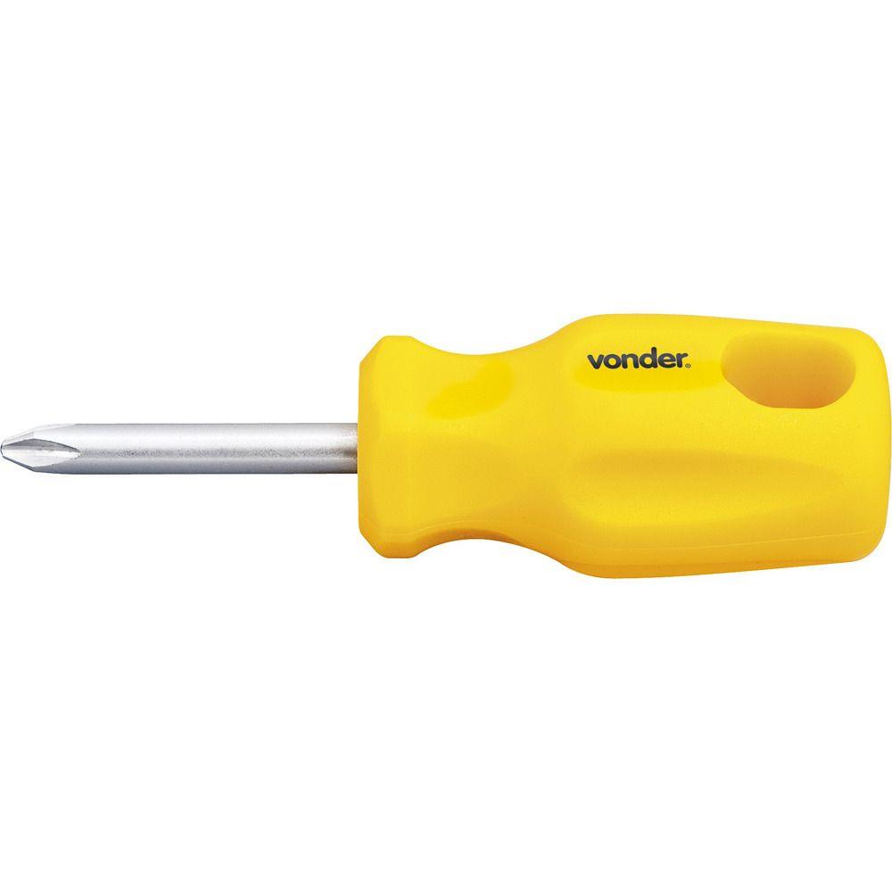 Chave phillips toco 1/4x1.1/2" n.2 cromo vanádio Vonder - 2