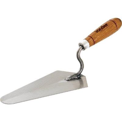 Colher para pedreiro 10" reta cabo madeira - Vonder