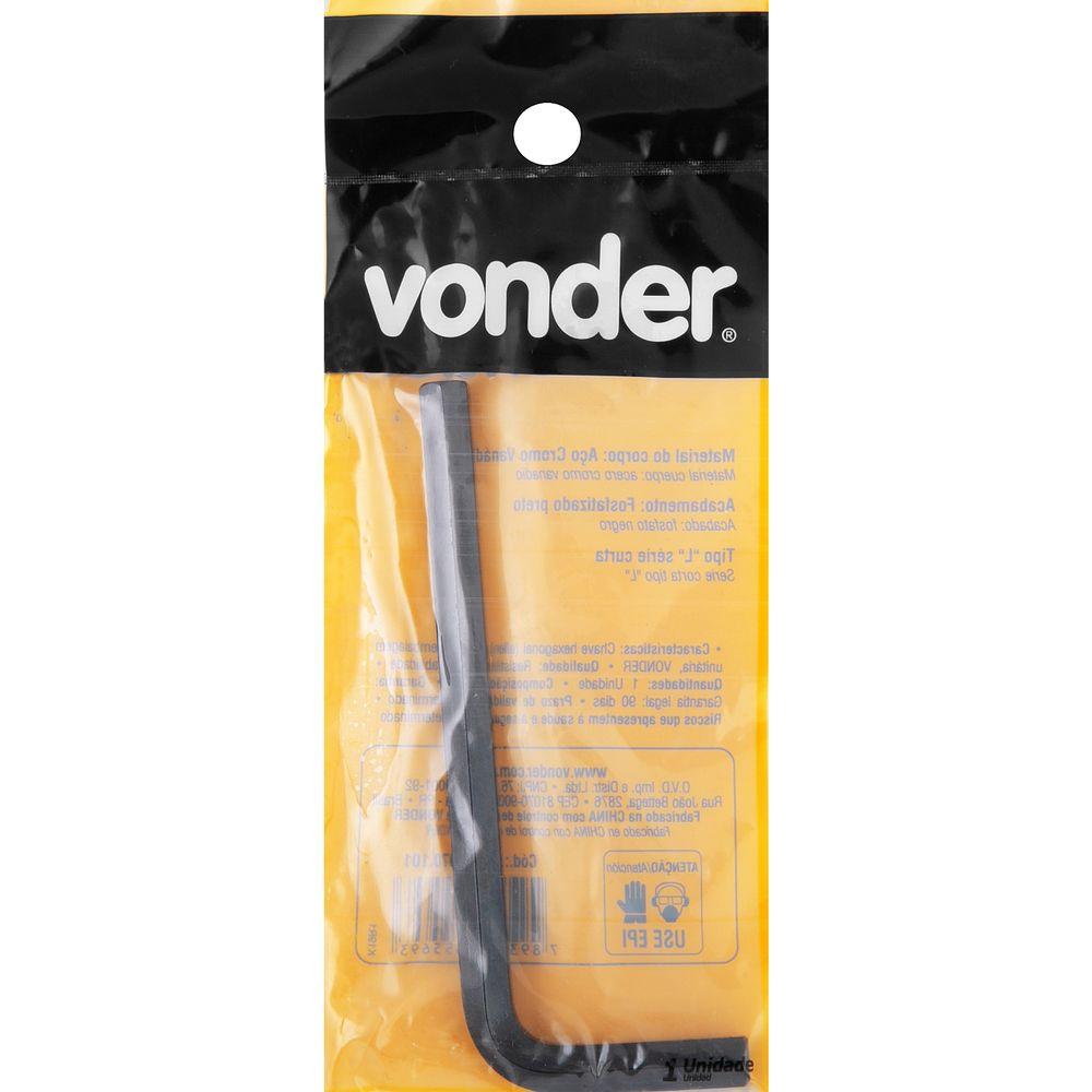 Chave Hexagonal (Allen) 7,0 mm Vonder - 2