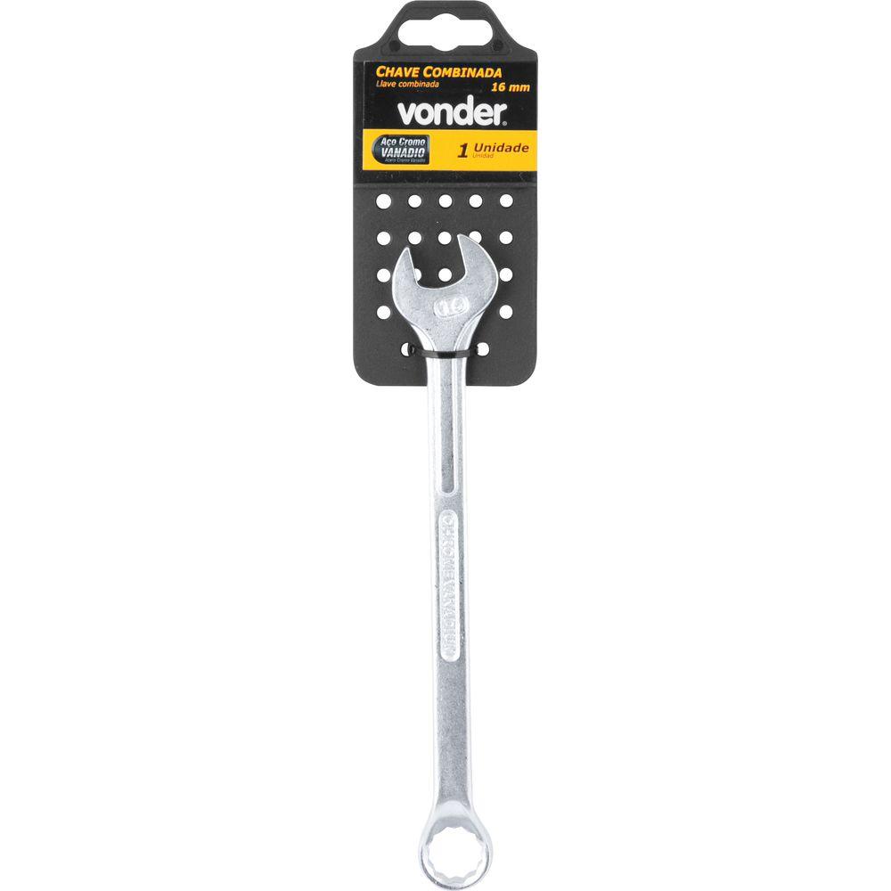 Chave Combinada 16 mm em Aço Cromo Vanádio Enc Vonder - 2