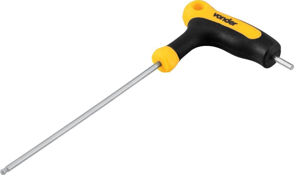 Chave Allen Abaulada 2,5Mm Com Cabo T Vonder - 2