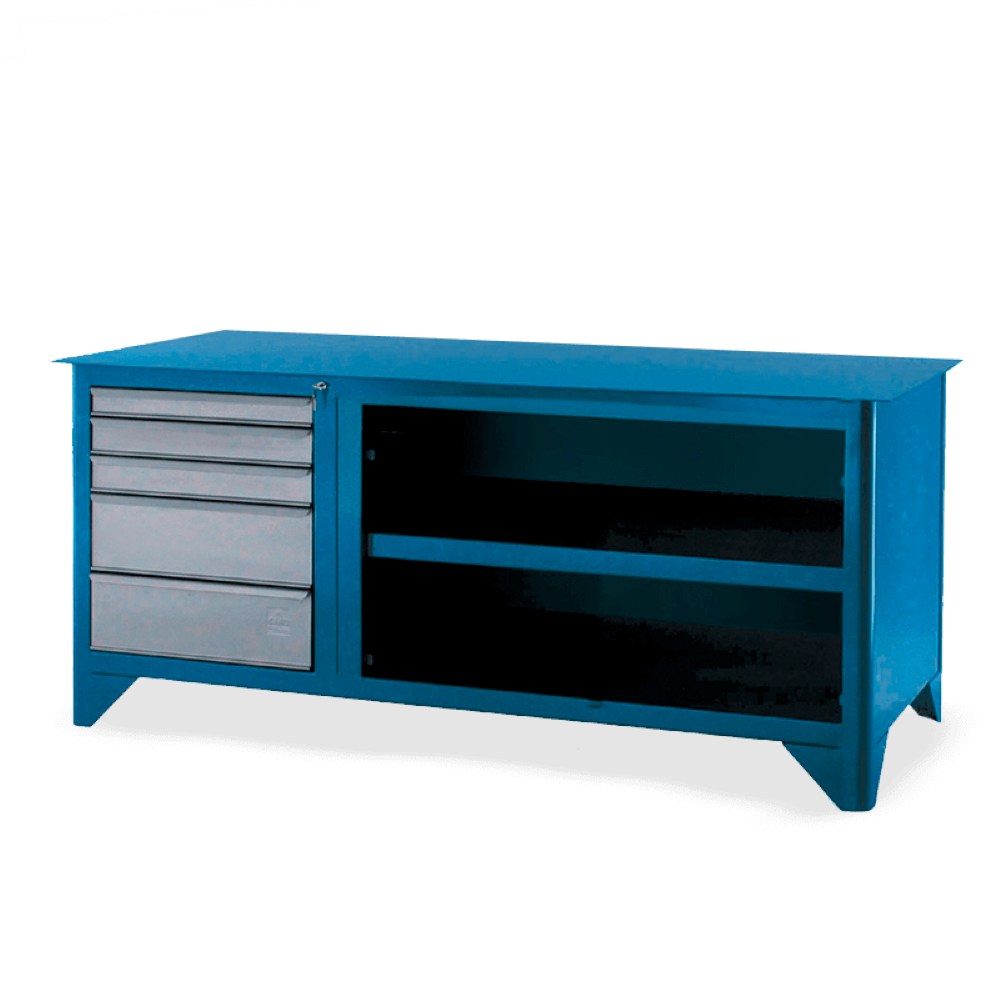 Bancada com 5 Gavetas e Tampo de aço 217TC CMB - 3