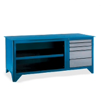 Bancada com 5 Gavetas e Tampo de aço 217TC CMB - 1