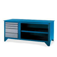 Bancada com 5 Gavetas e Tampo de aço 217TC CMB - 3