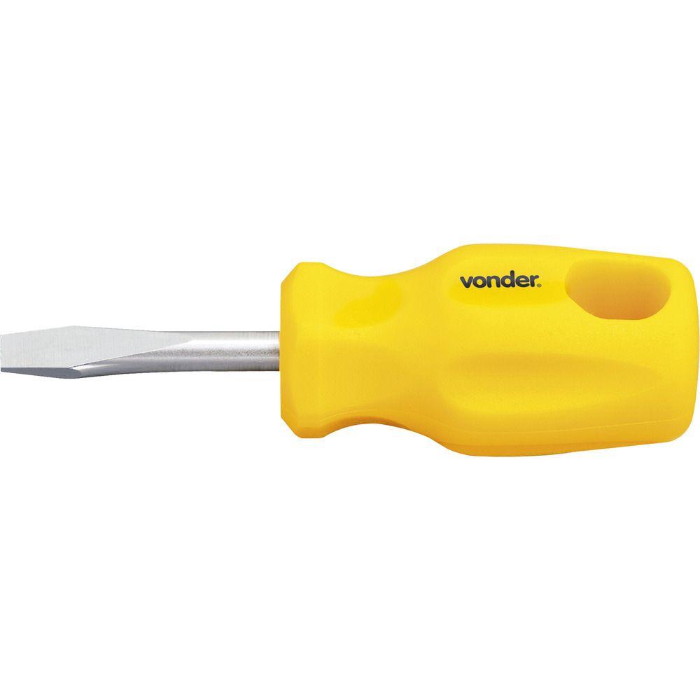 Chave fenda toco 1/4x1.1/2" cromo vanádio Vonder - 1