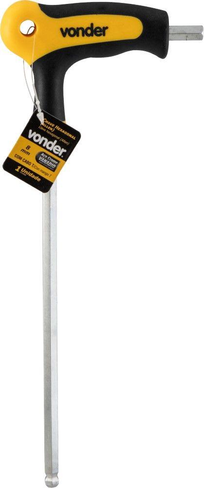 Chave Allen Abaulada 8,0Mm Com Cabo T Vonder - 1