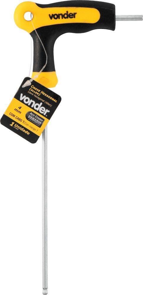 Chave Allen Abaulada 4,0Mm Com Cabo T Vonder - 1
