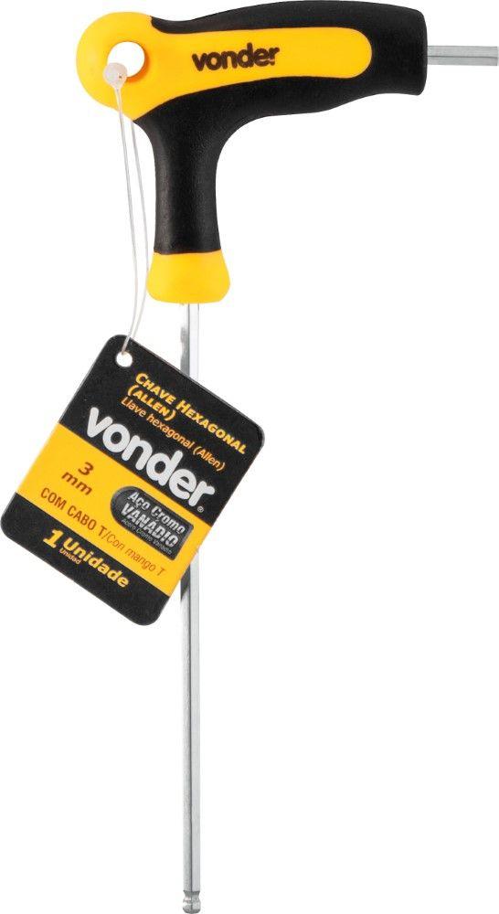 Chave Allen Abaulada 3,0Mm Com Cabo T Vonder - 1