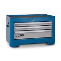 Baú para ferramentas 600mm com 3 Gavetas BAU603 CMB - 3