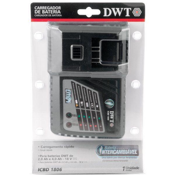 Carregador Bateria 18V Intercambiável Rápido ICBD 1806 DWT - 1