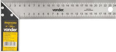 Esquadro 8" cabo alumínio - Vonder