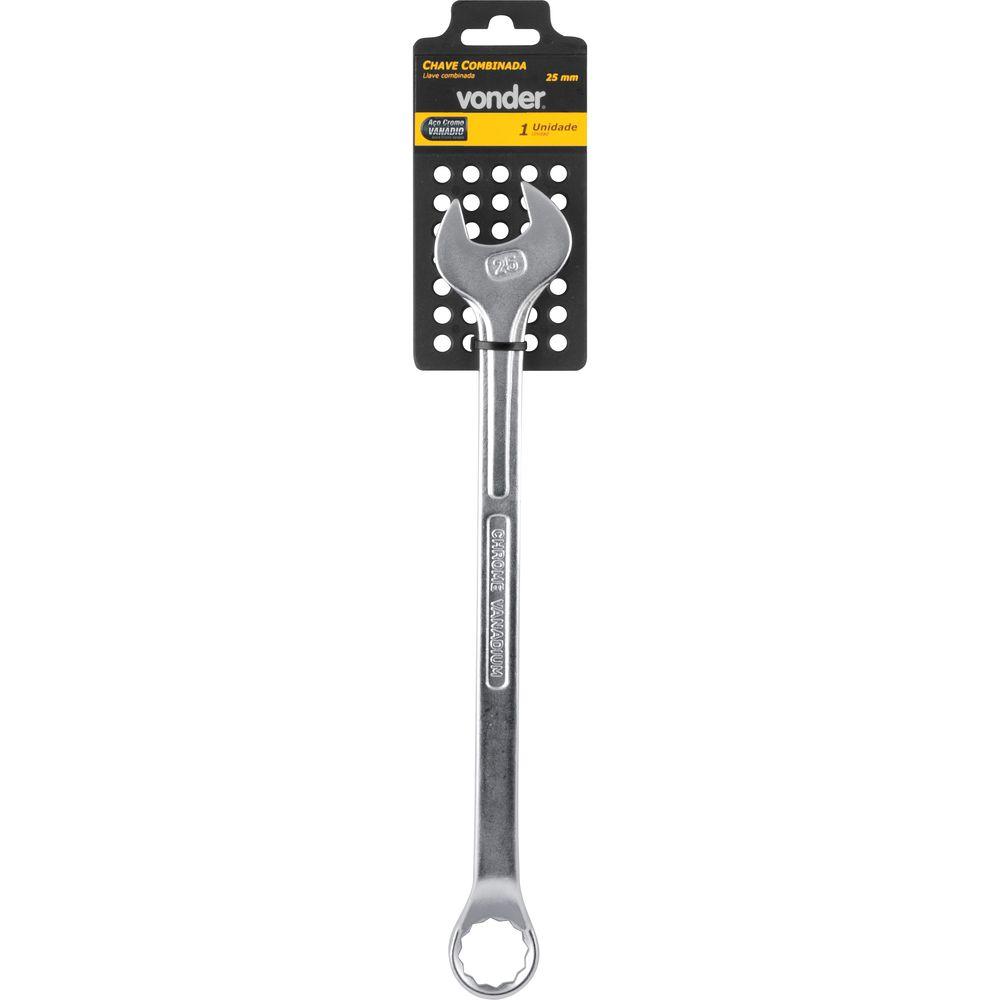 Chave Combinada 25 mm em Aço Cromo Vanádio Enc Vonder - 1