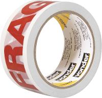 Fita adesiva para embalagem 48mmx50m branca frágil Vonder - 1