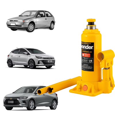 Macaco hidráulico garrafa 3 toneladas 1 estágio Vonder