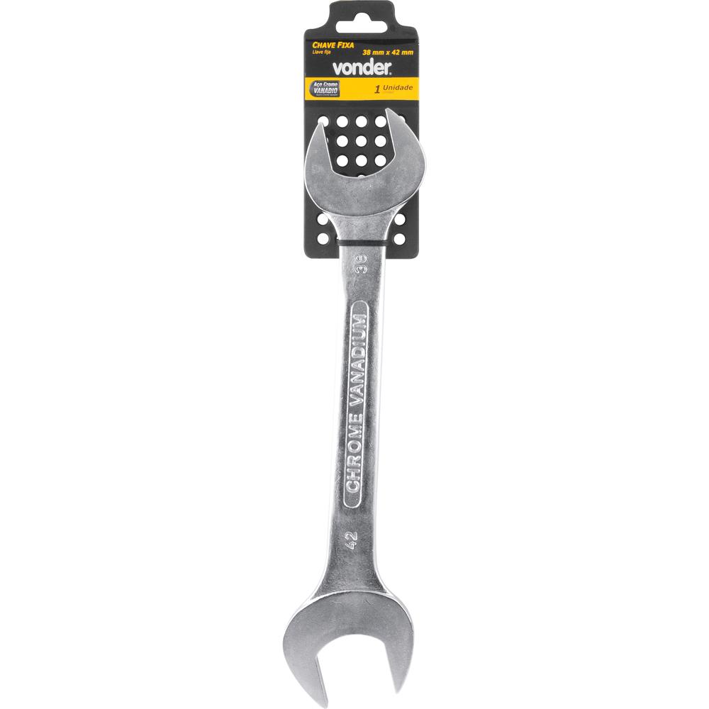 Chave Fixa 38 mm x 42 mm em Aço Cromo Vanádio Vonder - 2