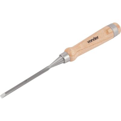 Formão Chanfrado com Cabo em Madeira 1/4" - Vonder