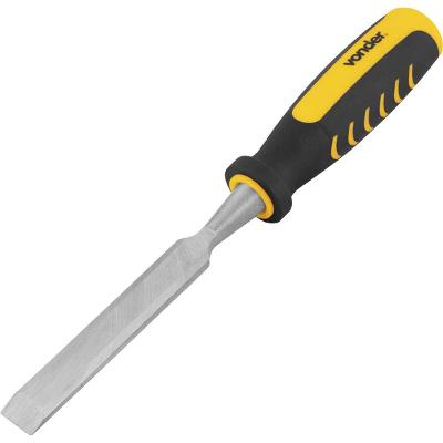Formão chanfrado 3/8" aço carbono cabo emborrachado - Vonder