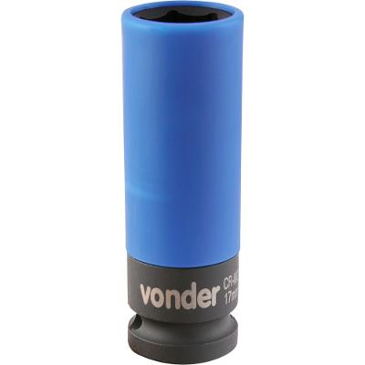Soquete Sextavado Impacto Encaixe 1/2" 17mm Vonder