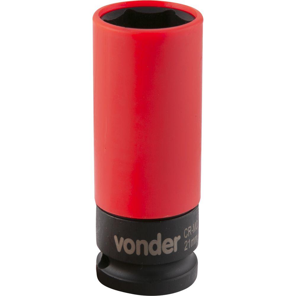 Soquete Sextavado Impacto Encaixe 1/2" 21mm Vonder - 1